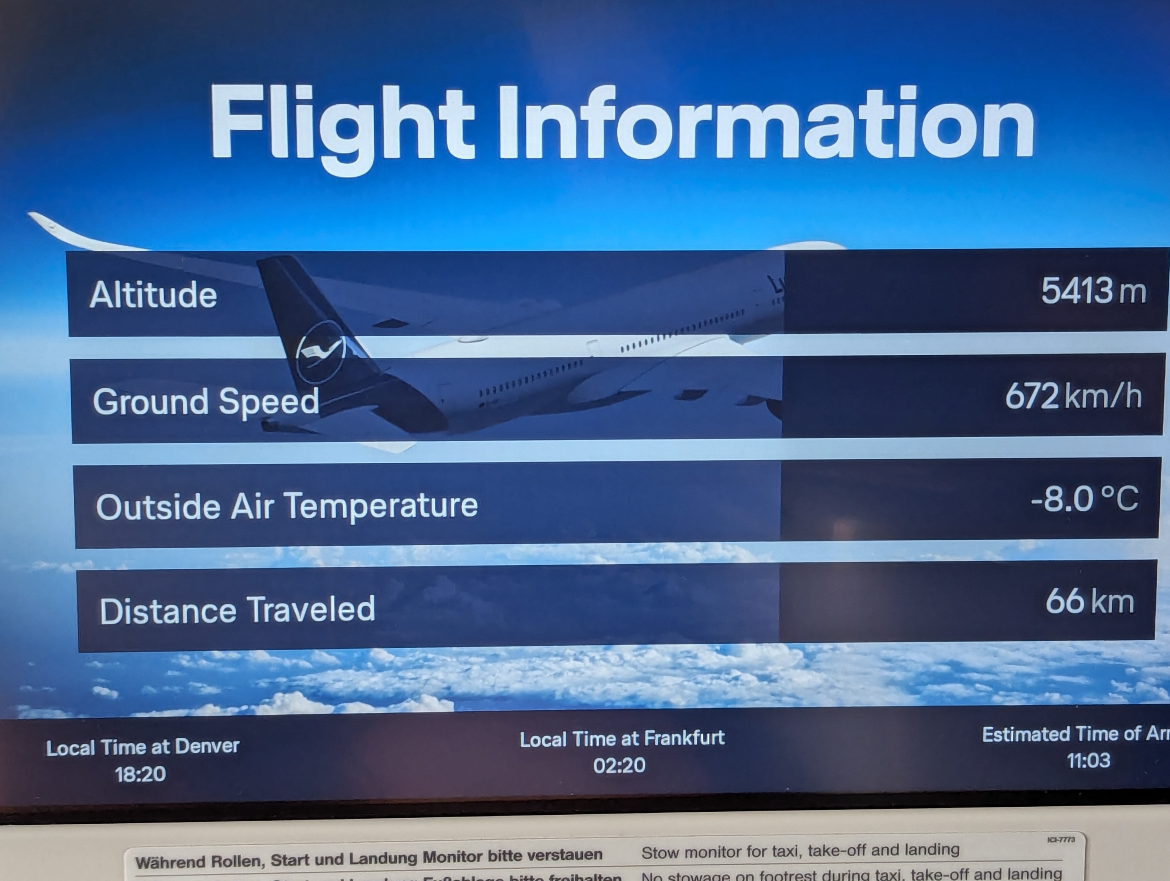 Denver International Airport, Frankfurt, Lufthansa, Airbus